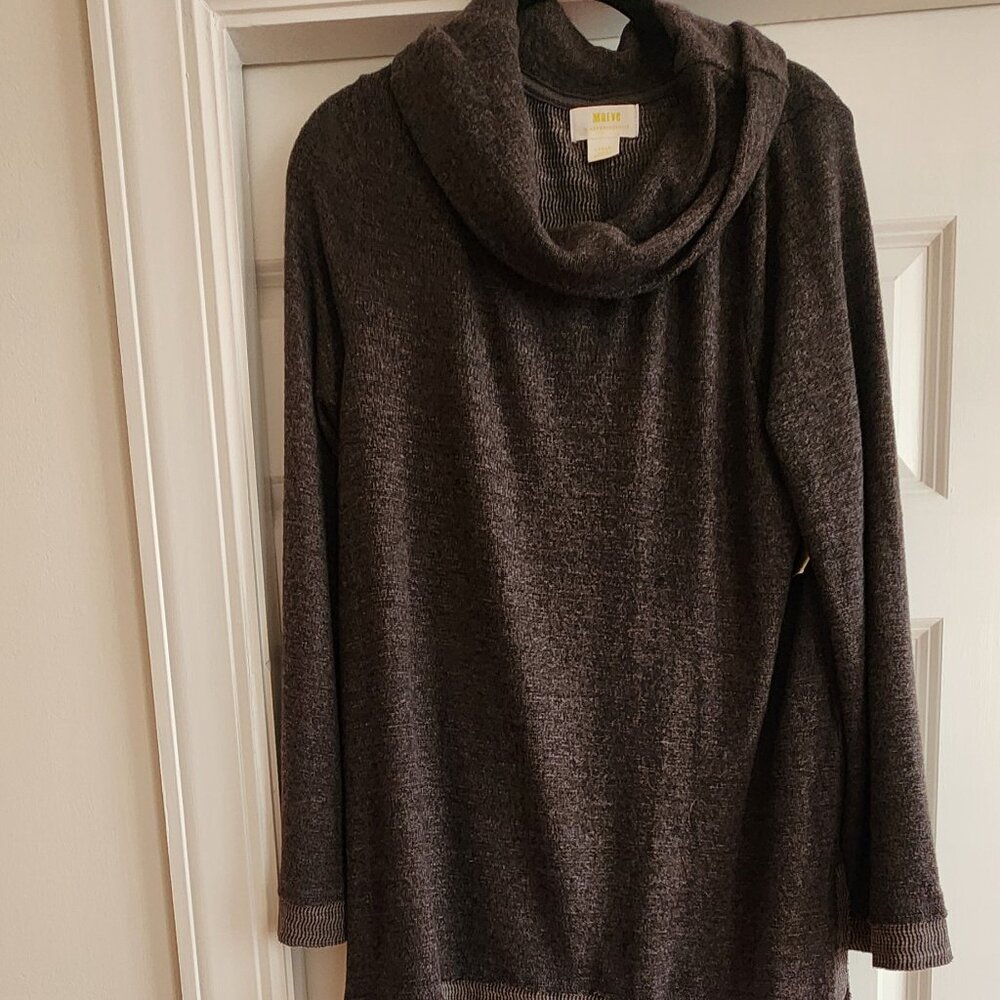 NWT Maeve. Antropology Cowl Neck Tunic, Size Large